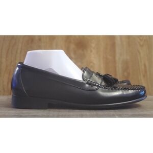 Bert Pulitzer Tassel Kiltie Slip On Loafer Dress Shoes Mens Size 8.5 Black